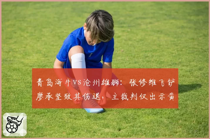 青岛海牛vs沧州雄狮:张修维飞铲廖承坚致其伤退,主裁判仅出示黄牌惹争议